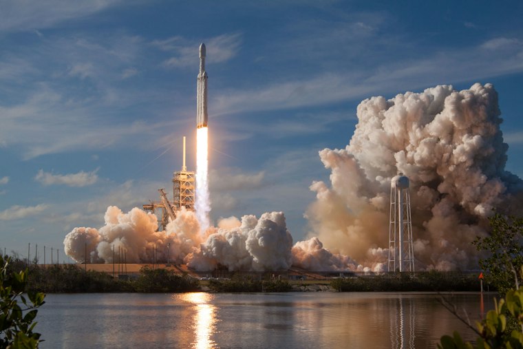 Rocket ascending