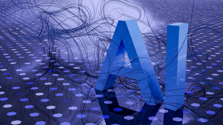 Abstract AI render